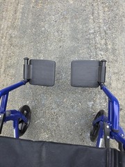 Drive Expedition X Series Transport Wheelchair Blue, Adjustable Footrests