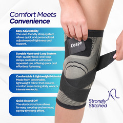 Knee Brace Compression Sleeve Support Joint Pain Arthritis Relief For Sport Gym
