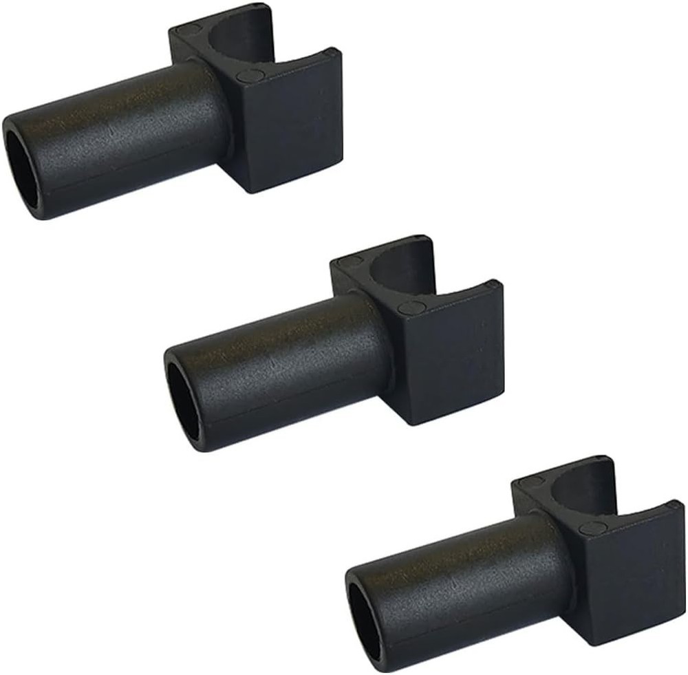 3 Pcs Wheelchair Seat Rail Guide Fits 7/8 Inch Tubing for Transport Chairs