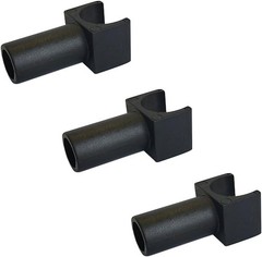 3 Pcs Wheelchair Seat Rail Guide Fits 7/8 Inch Tubing for Transport Chairs