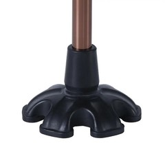 Cane Tip with 6 Support Rubber Foot for Walking Canes 3/4 Inch Shaft, Self-Stand