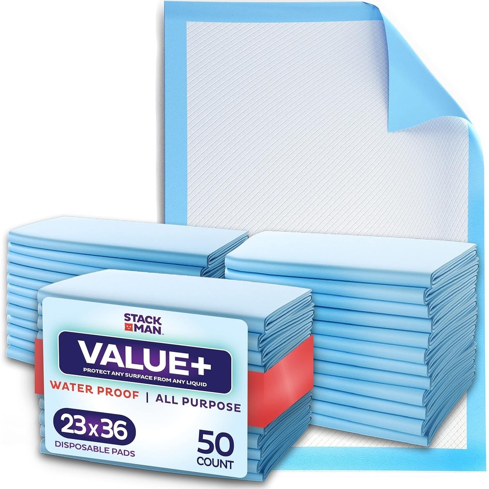 Chucks Pads Disposable [50-Pack] Underpads 23×36 23" X 36"