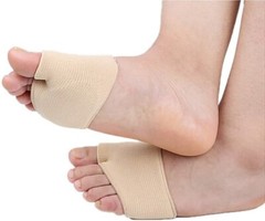 4 Pack For Man Women Fabric Metatarsal Pads Sleeve with Gel Sole Cushion Gift US