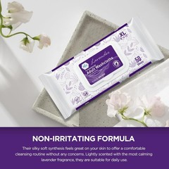 Med Pride Washcloths 600 Ct 8×12 | Lavender Scent Premoistened No-Rinse Wipes