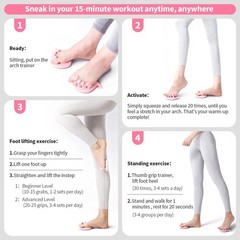 X2NiuTls Foot Arch Trainer for Flat Feet, Support, Plantar Pink