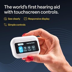 NEW Audien Hearing ATOM X Rechargeable OTC Hearing Aids Case Control-FREE FEDEX