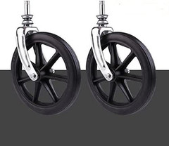 2Pcs Wheels Replacement for Wheelchairs, 8″ X 1″ Rollator Wheels, Anti-Slip Repl