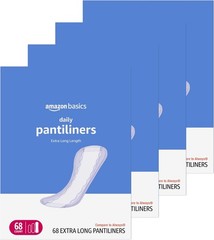 Amazon Basics Unscented Pantiliners, Extra Long, 272 Ct (Previously Solimo)