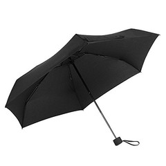 Small Mini Umbrella with Case Light Compact 34 Inches (1-Pack) B1.1 Black