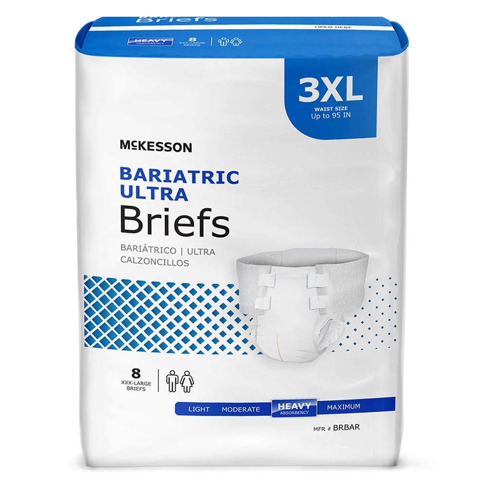 XXX-LARGE MCKESSON BARIATRIC ULTRA BRIEFS CASE OF 32