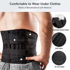 Adjustable Lumbar Support Lower Waist Back Belt Brace Pain Relief For Men Women