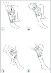 Neenca Sports Series Hinged Adjustable Knee Brace Size Large HX-035/042
