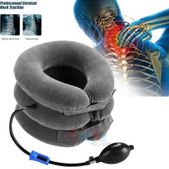Adjustable Inflatable Neck Pillow Travel Cervical Neck Traction Collar Brace