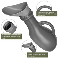 LAOJU Portable Urinal Bottle 1000ml Unisex Pee Bottle for Travel