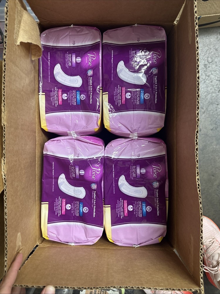 FOUR Packages-Poise 33593 Ultimate Long Pad – 27 Count (5A)