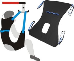 Hoyer Sling Patient Lift for Home Use Toileting Transfer Belt with Opening Medic