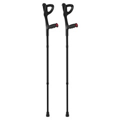 Uimoso Forearm Crutches 10-Level Height Adjustable Walking Crutches 1Pair 350LBS