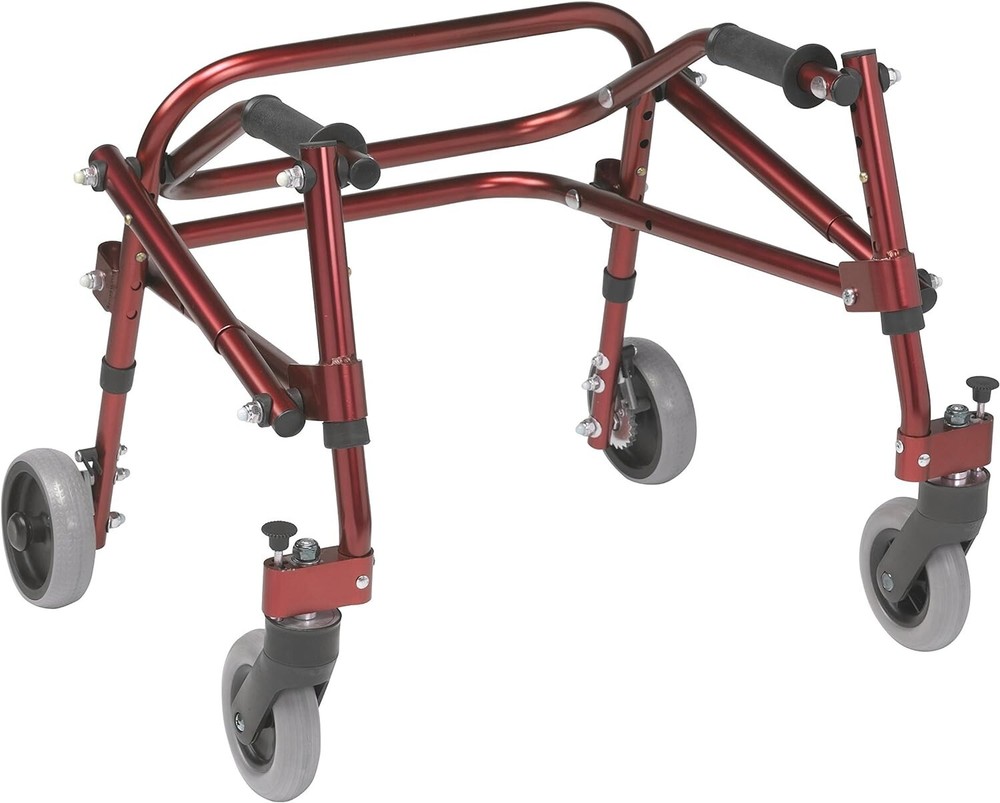 Nimbo 2G Mobility Aid Lightweight Posterior Walker, Extra Small, Castle Red