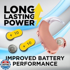 Powermax Size 10 Hearing Aid Batteries, 180 Count Long-Lasting Battery Pack,