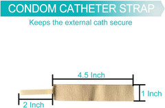 Male External Catheter Strap Leak Free Penile Clamp Fully Adjustable Urinary She