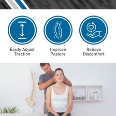 Body Sport Cervical Traction Collar Neck Brace, Decompression and Compression