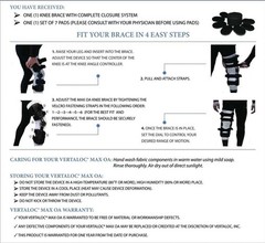 VertaLoc Max OA Knee Brace, Large, Right Knee, Left side