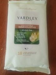 Yardley of London Disposable Washcloths Large 18-count Clean w Camping & Travel