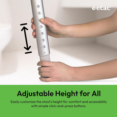 Edge Triangular Shower Stool – Height Adjustable Shower Chair, Non-Slip Surface