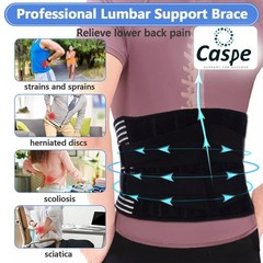 Lower Back Support Brace Adjustable Work Lumbar Belt for Pain Relief Men Women