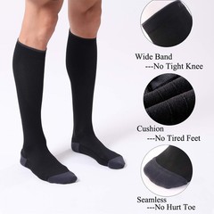 Compression Socks for Men & Women 20-30mmHg – Circulation Support, 3 Pairs