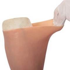 Highly Simulated Skin Artificial Silicone Prosthesis Foot Sleeve Leg Cover Scars