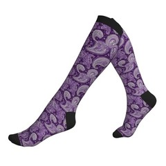 Compression Socks for Women Men Knee High Support One Size Abstract Flowers
