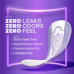 Always Discreet Women’s Incontinence Liners Very Light, Long 44 x 3 = 132 ct