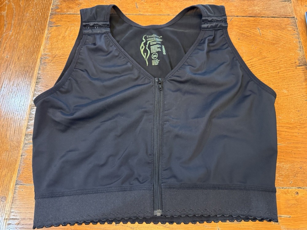 NWOT – Contour Recovery Bra Zipper Front Breast Surgery Size 2XL