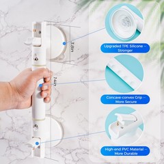 Strong Suction Grab Bar – 2 Pack, Bathroom Safety Handle for Seniors & Elderl…