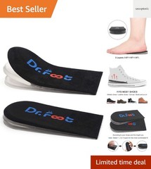 Dr.Foot Adjustable Orthopedic Heel Lift Inserts – Pain Relief & Height Increase