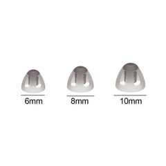 10 Pcs Lot Hearing Aids Dome Soft Open Domes Black Layer Replacements Eartip