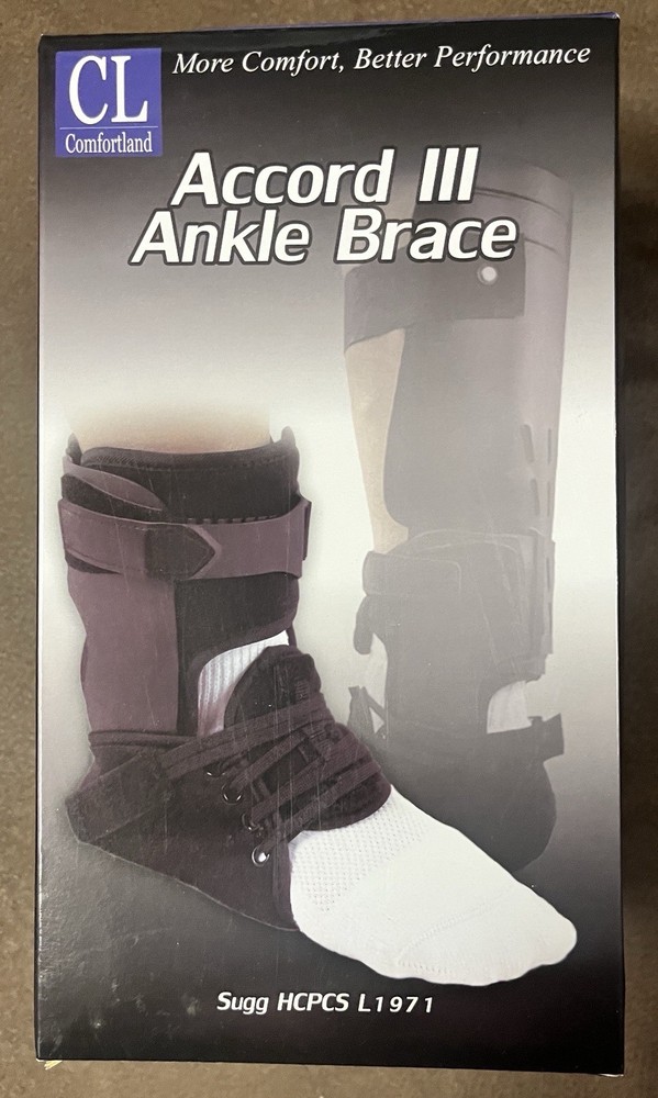 Comfortland Accord 3 III Ankle Brace Size Small Right New In Box NIB Free Ship