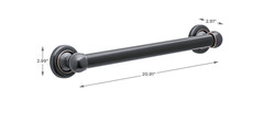 Better Homes & Gardens 16″ ADA Bathroom Grab Bar, Oil Rubbed Bronze