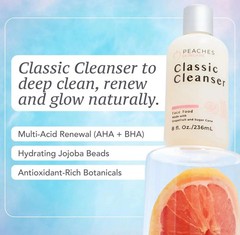 Peaches Skin Care Peaches Skincare Hydrating Facial Cleanser Vegan Face Wash