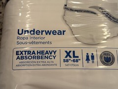 Attends Regular Absorbency Underwear APV40 14 ct size XL (58-68″)