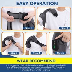Electric Heated Knee Shoulder Brace Wrap Elbow Vibration Massager Pain Relief US