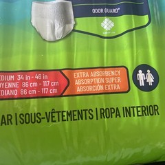 Prevail Per-Fit Daily Underwear Medium Extra Absorbency 20 ct 34 In – 46 In