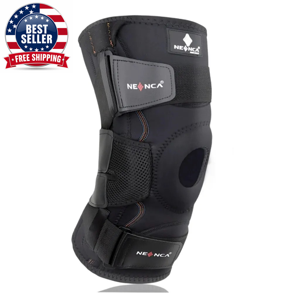 Hinged Knee Brace for Knee Pain with Side Stabilizers Women Men Knee Pad Meniscu