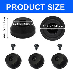 Replacement Rubber Cane Tips Feet for Hurrycane Walking Sticks with Anti Slip