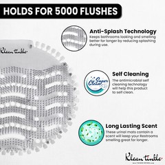 10 Pack of Clear Bathroom Odor Freshener Urinal Mats, Bathroom Cleaning Supplies