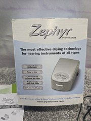 Zephyr Dry & Store Hearing Aid or Cochlear Implant Storage Dryer W/ Power Cord