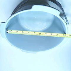3 Piece Commode Chair Bucket 7.5 Quart With Plastic Handle And Cover 1 Ct