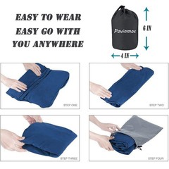 Povinmos Inflatable Foot Rest Pillow for Travel, 7.5*5.5 Inch, Black