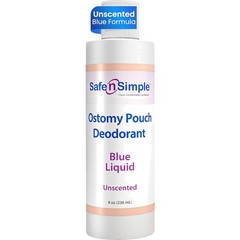 Ostomy Deodorant Liquid Unscented 8oz Pouch Odor Eliminator for Adults